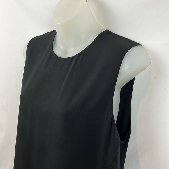 Babaton Hopkins Asymmetrical Sleeveless Black Blouse Tie-front Top Size M - Picture 5 of 13